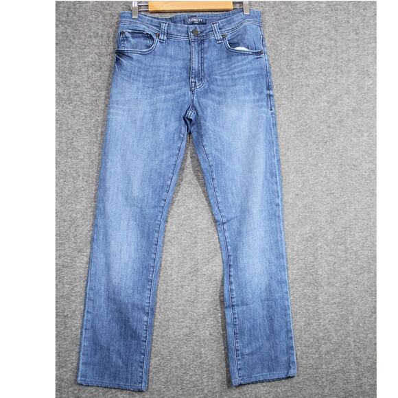 Fidelity Jeans Mens Size 33x31 Blue Denim JIMMY Straight Light Wash - Picture 1 of 5
